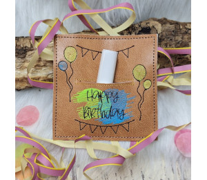 2€ ZUSATZTÜRCHEN 5. Dezember - Stickserie - 10 Geld- oder Gutscheinkartenhülle Vol. 3